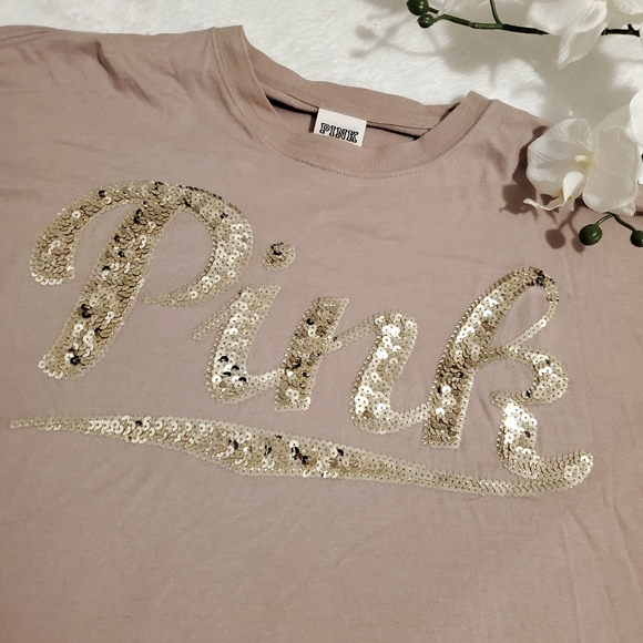 VS PINK Sequin Long Sleeve Top - Picture 3 of 4